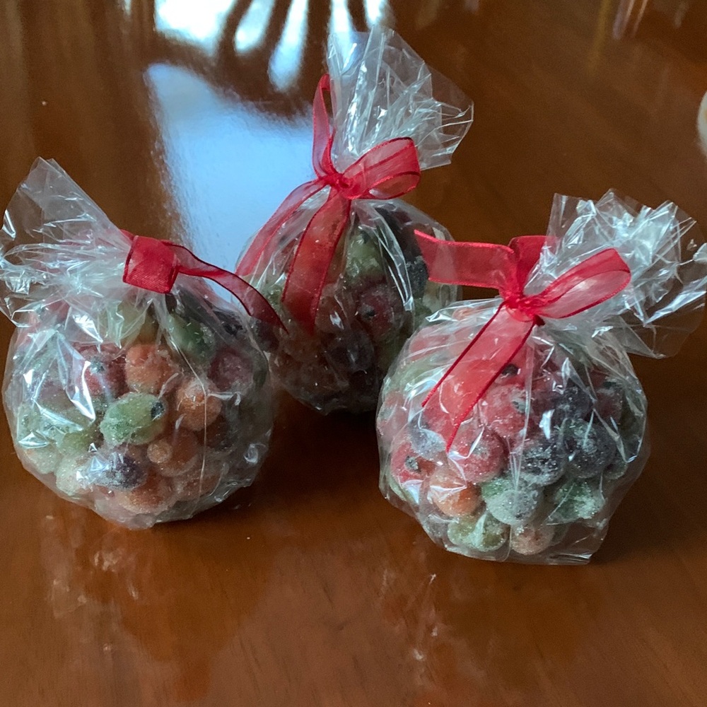 Crate & Barrel Sugar Fruit Ball Candles